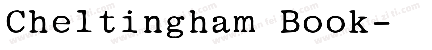Cheltingham Book字体转换